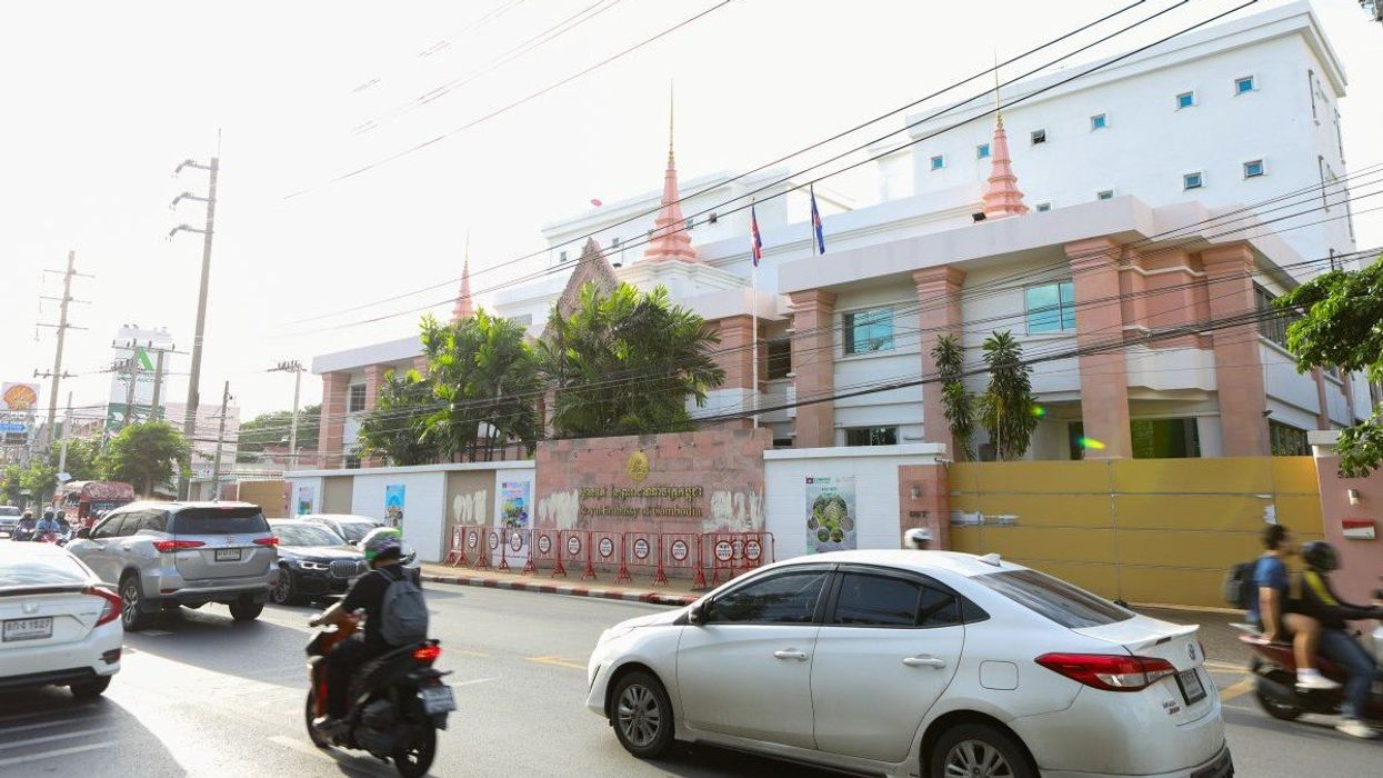 The Royal Embassy of Cambodia in Bangkok, Thailand, on July 24, 2025.