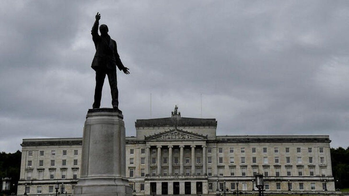 The Stormont Parliament Buildings in Belfast, Northern Ireland. 