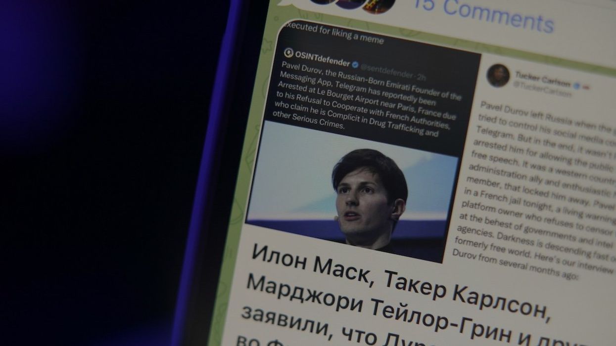 The Telegram messaging app is seen on an iPhone in this illustration taken on 25 August, 2024 in Warsaw, Poland. Telegram founder and CEO Pavel Durov was arrested in Paris on charges of failing to take action against the harmful use of Telegram.