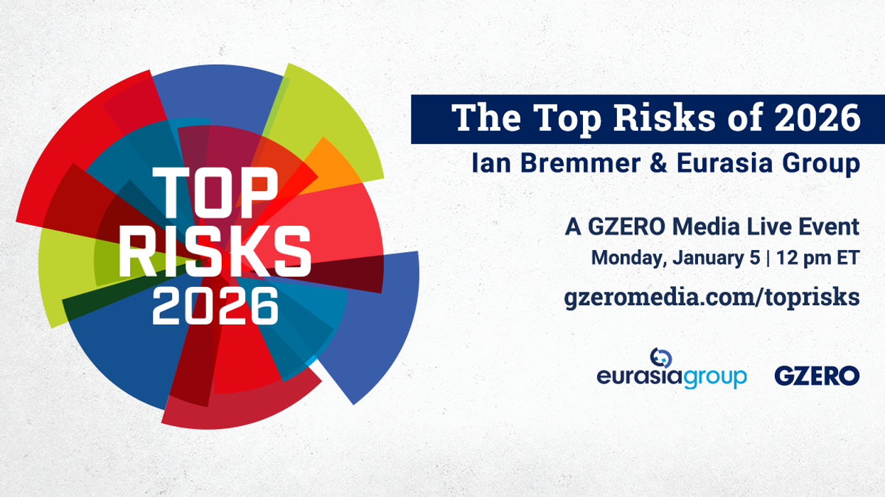 The Top Risks of 2026 | Ian bremmer & Eurasia Group | A GZERO Media Live Event | Monday, January 5 | 12 pm | gzeromedia.com/toprisks