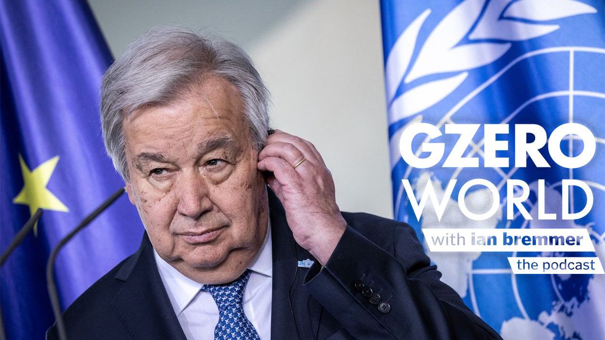 The UN Secretary-General at a press conference