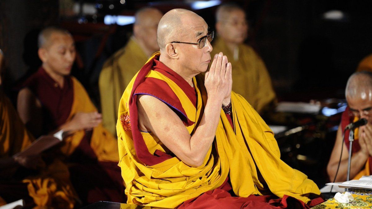 TOKYO, Japan - The Tibetan spiritual leader, the Dalai Lama (C), attends a memorial at Gokokuji temple in Tokyo on April 29, 2011, for the victims of the March 11 quake and tsunami in Japan. 