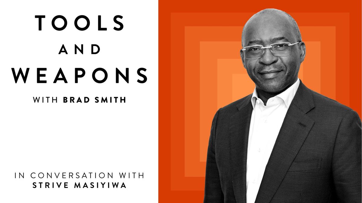 Tools and Weapons podcast with Brad Smith, Brad interviews tech tycoon Strive Masiyiwa (pictured).