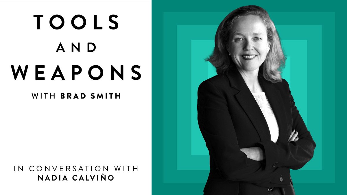 Tools and weapons with Brad Smith | In conversation with Nadia Calviño