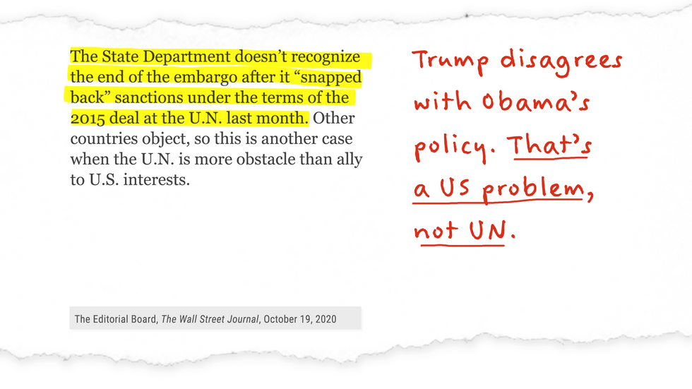 Trump disagrees with Obama's policy. That's a US problem, not UN.