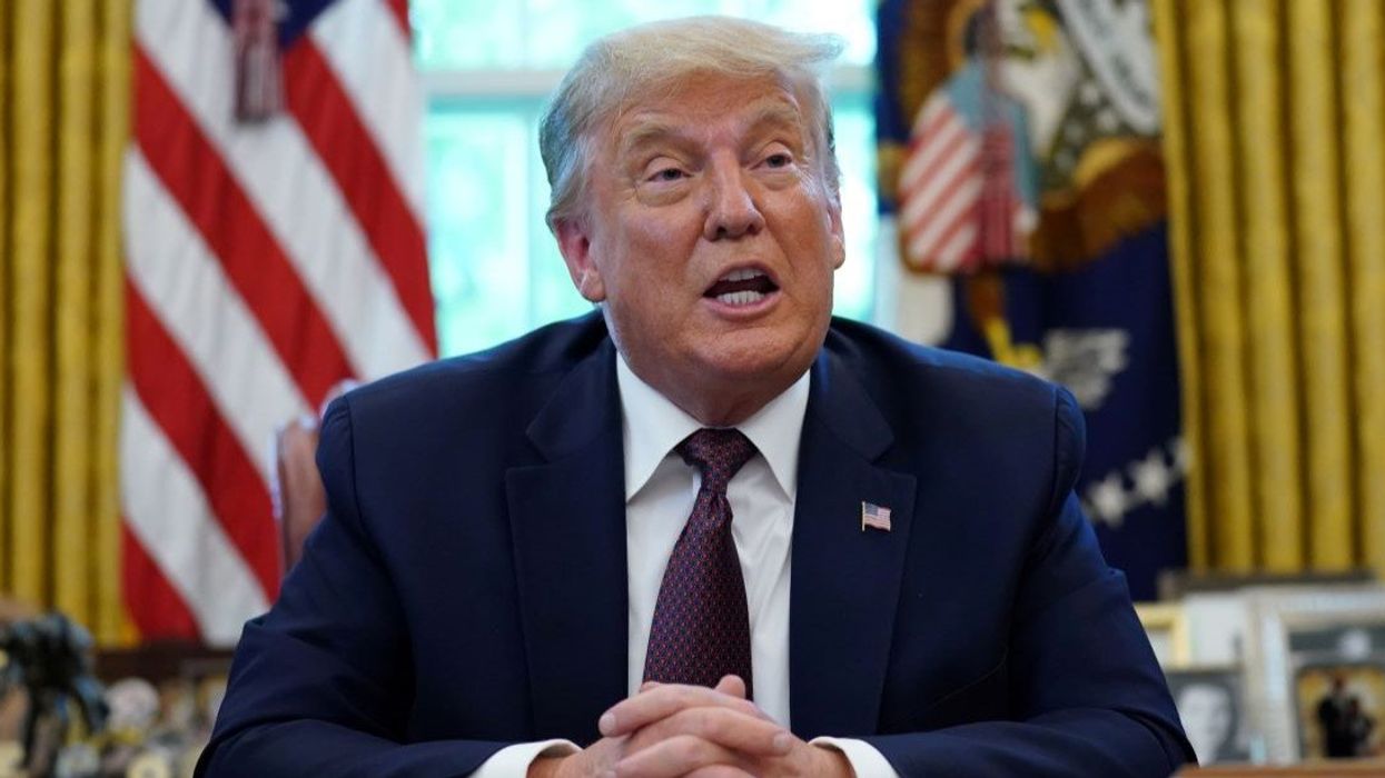 Trump makes a speech from the Oval Office.