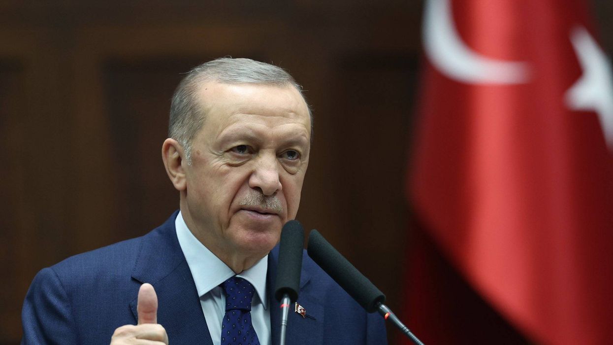 Turkish President Recep Tayyip Erdogan at a meeting of the ruling Justice and Development Party in Ankara.