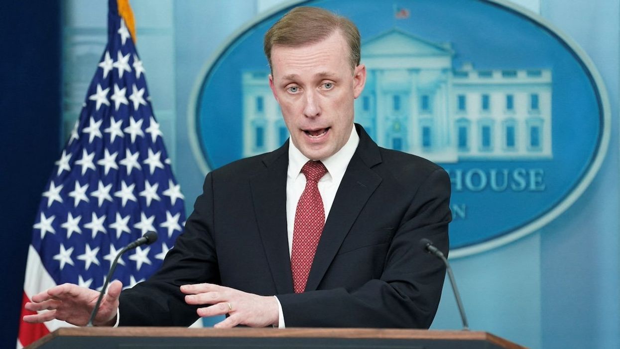 U.S. National Security Advisor Jake Sullivan speaks during a press briefing at the White House in Washington, U.S., March 18, 2024.