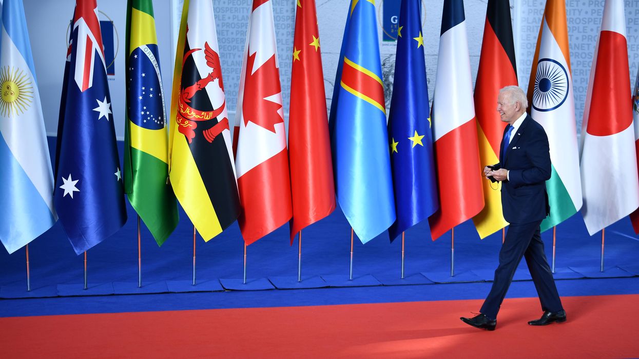 U.S. President Joe Biden arrives for the G20 leaders summit in Rome, Italy October 30, 2021.