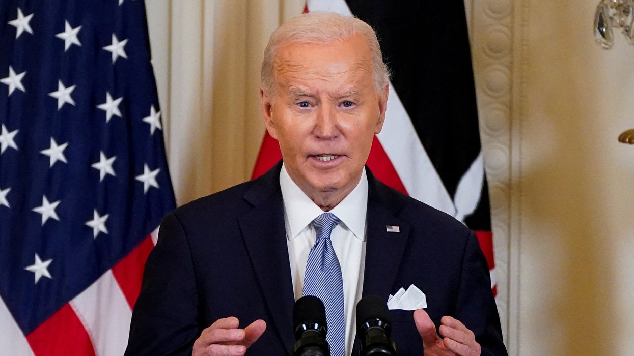 U.S. President Joe Biden speaks during a joint press conference with Kenyan President William Ruto at the White House in Washington, U.S., May 23, 2024.