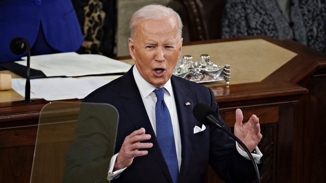 U.S. President Joe Biden speaks during the State of the Union address at the U.S. Capitol in Washington, DC, U.S, March 1, 2022.