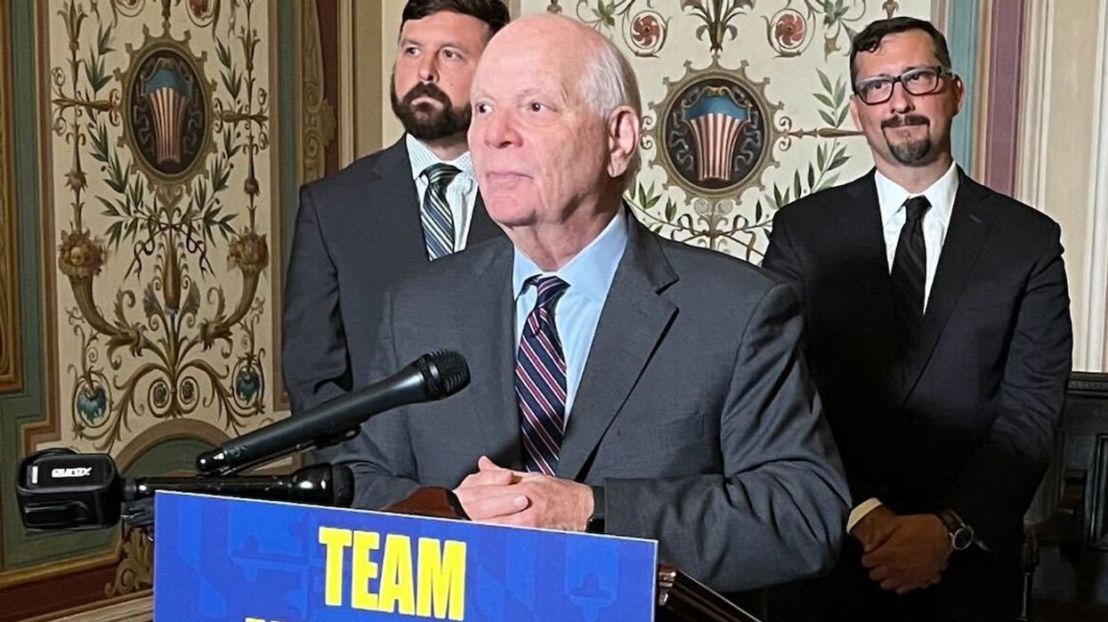 U.S. Sen. Ben Cardin addresses a press conference at U.S. Capitol on the future of the Chesapeake Bay