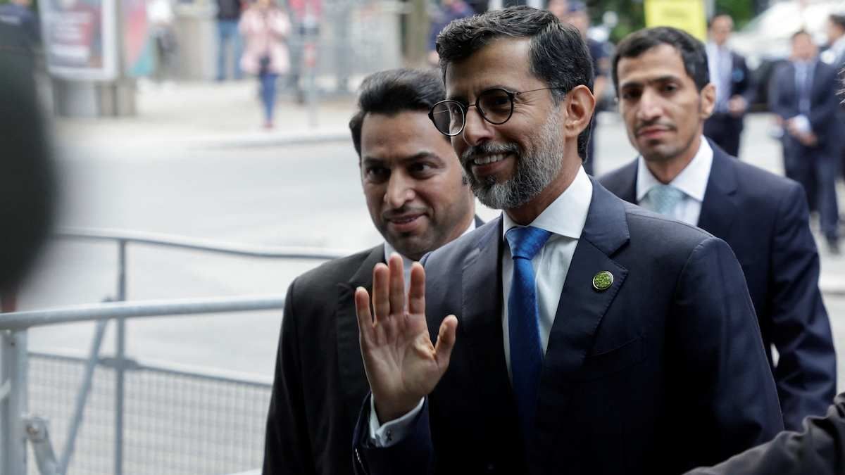 ​UAE's Oil Minister Suhail Mohamed Al Mazrouei arrives at the OPEC headquarters in Vienna, Austria, on June 4, 2023.