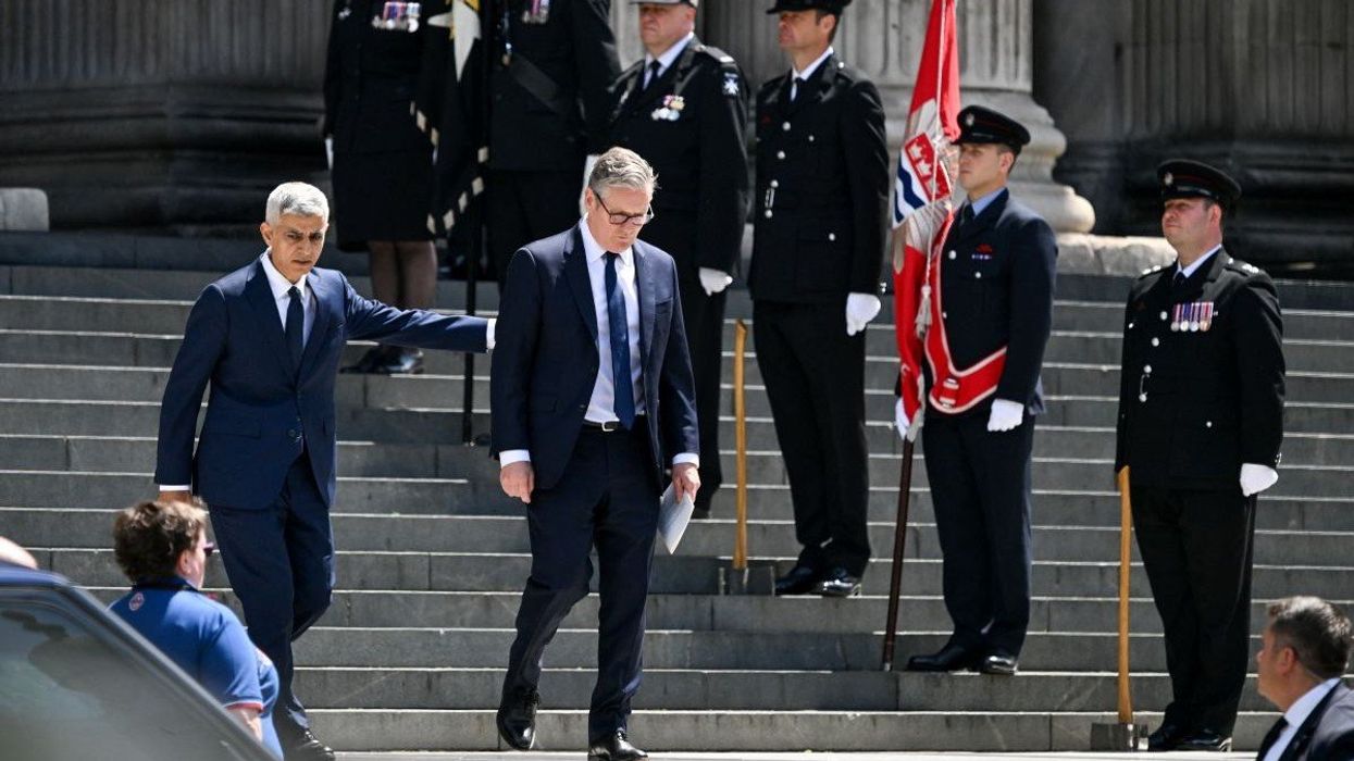 UK Prime Minister Keir Starmer and Mayor of London Sadiq Khan on July 7, 2025.