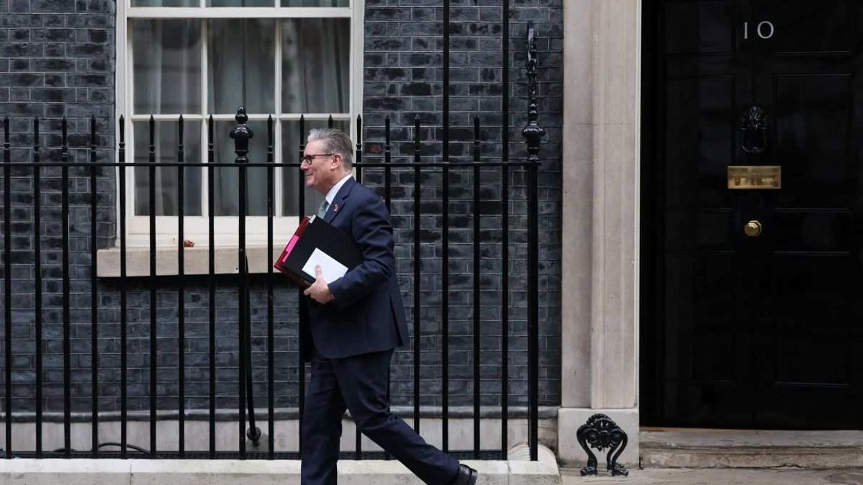 UK Prime Minister Keir Starmer leaves 10 Downing Street in London, United Kingdom, on November 12, 2025.