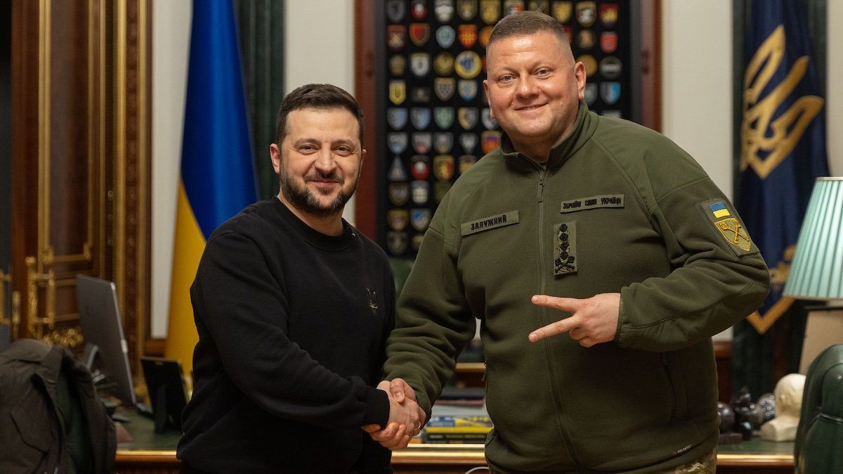 Ukraine President Volodymyr Zelensky posted this picture with commander-in-chief Valery Zaluzhny in announcing his replacement on Thursday Feb 8, 2024.