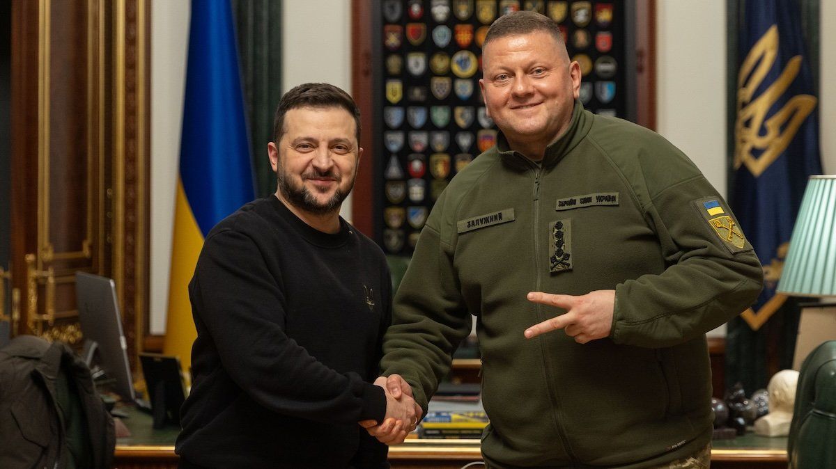 Ukraine President Volodymyr Zelensky posted this picture with commander-in-chief Valery Zaluzhny in announcing his replacement on Thursday Feb 8, 2024.