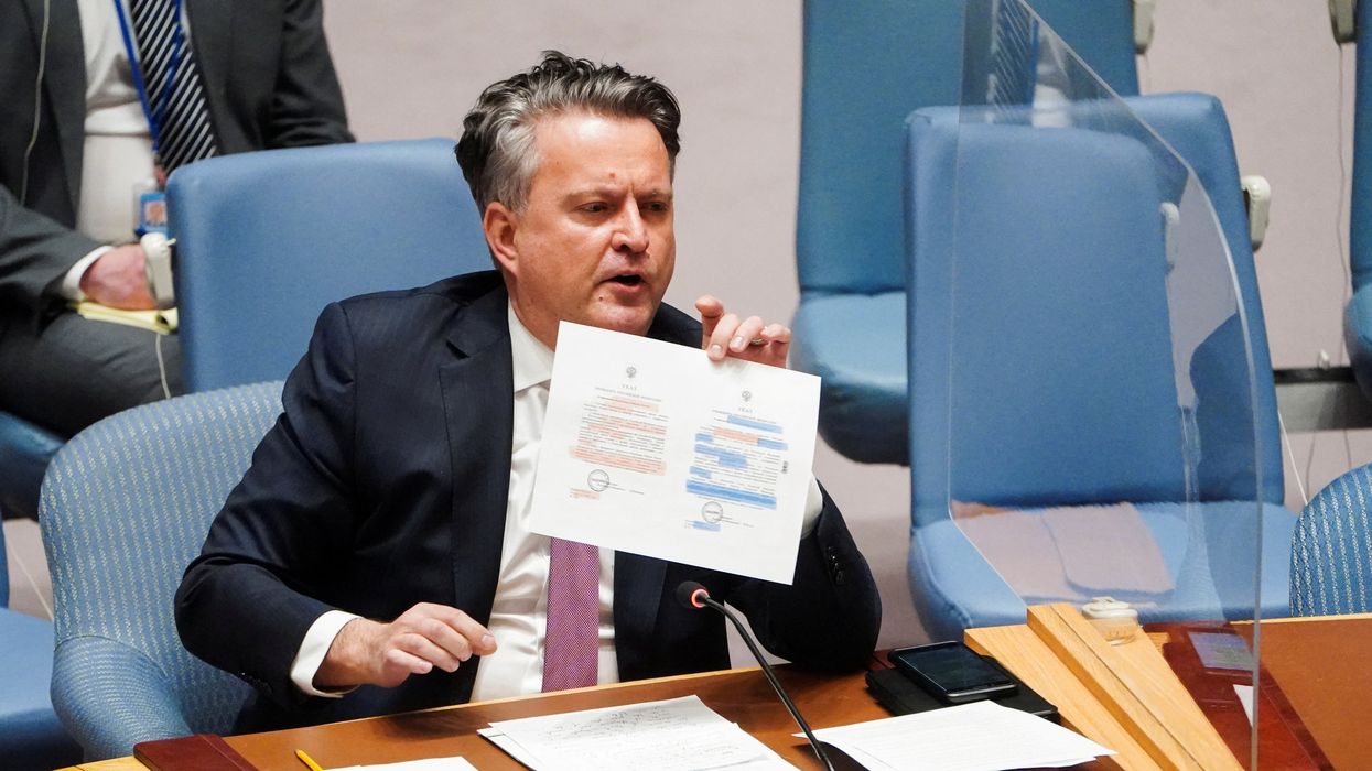 Ukraine's UN Ambassador Sergiy Kyslytsya speaks as the Security Council meets right before the Russian invasion.