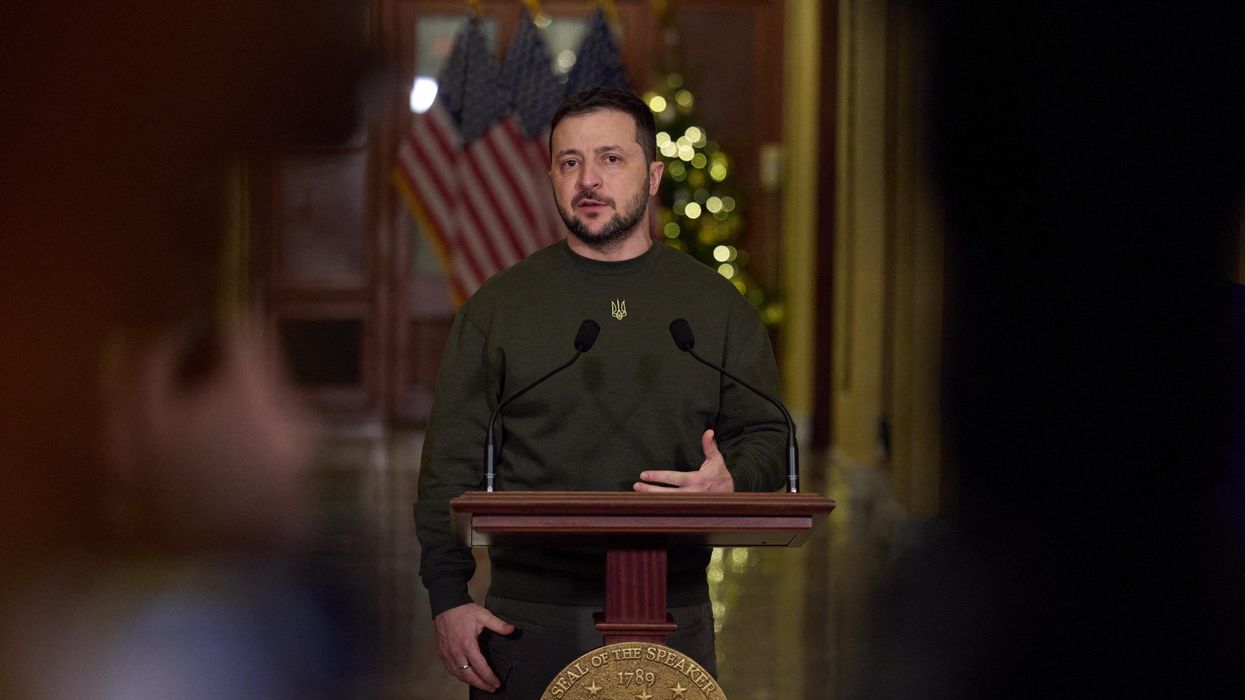 Ukrainian President Volodymyr Zelensky in Washignton, D.C.