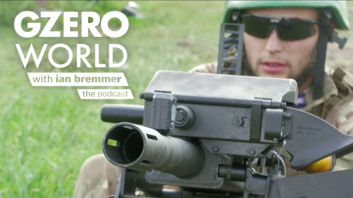 Ukrainian soldier with a weapon | GZERO World with Ian Bremmer - the podcast