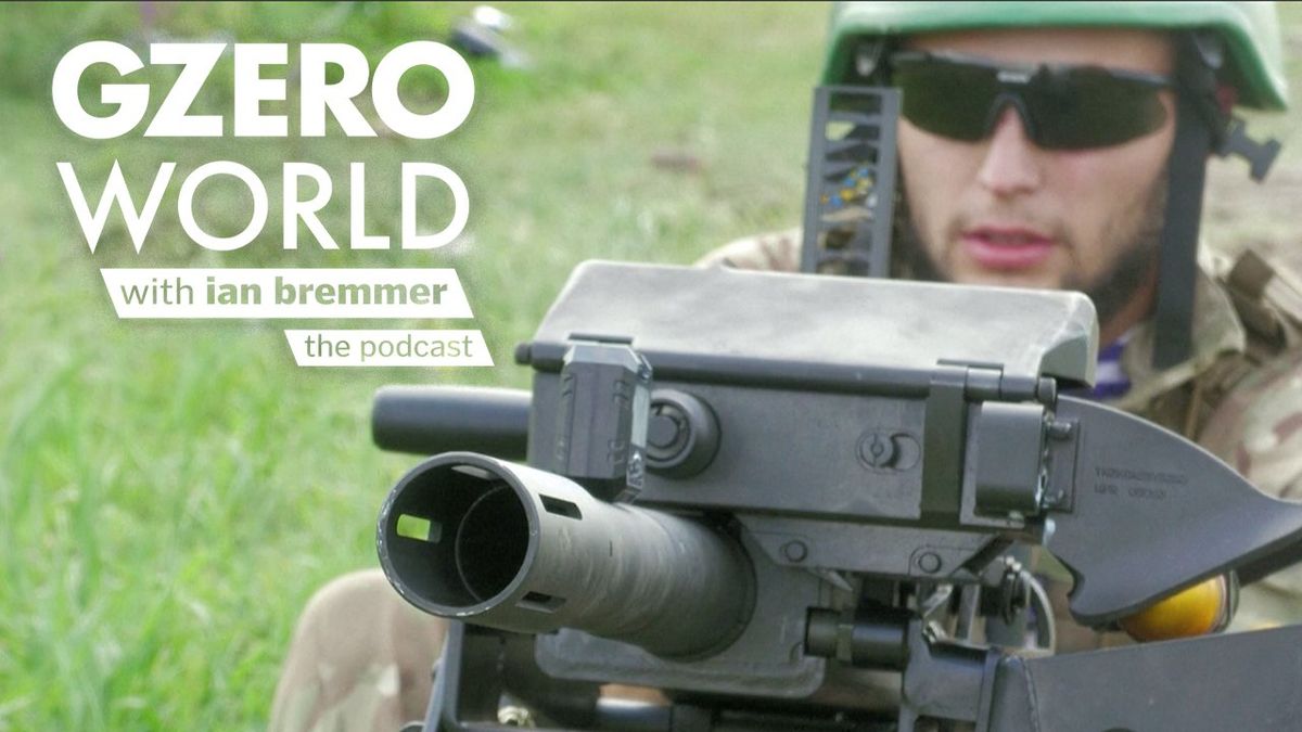 Ukrainian soldier with a weapon | GZERO World with Ian Bremmer - the podcast
