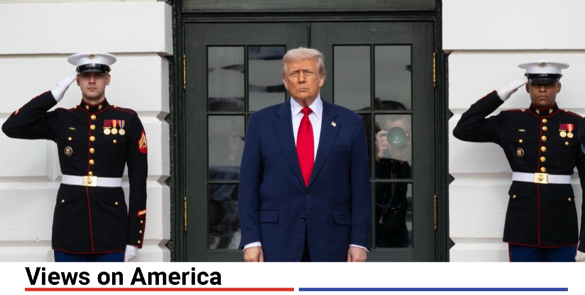 ​United States President Donald J Trump awaits the arrival Saudi Crown Prince Mohammed bin Salman Al Saud at the White House in Washington, DC, USA, on November 18, 2025. Featuring: Donald J Trump Where: Washington, District of Columbia, United States When: 18 Nov 2025