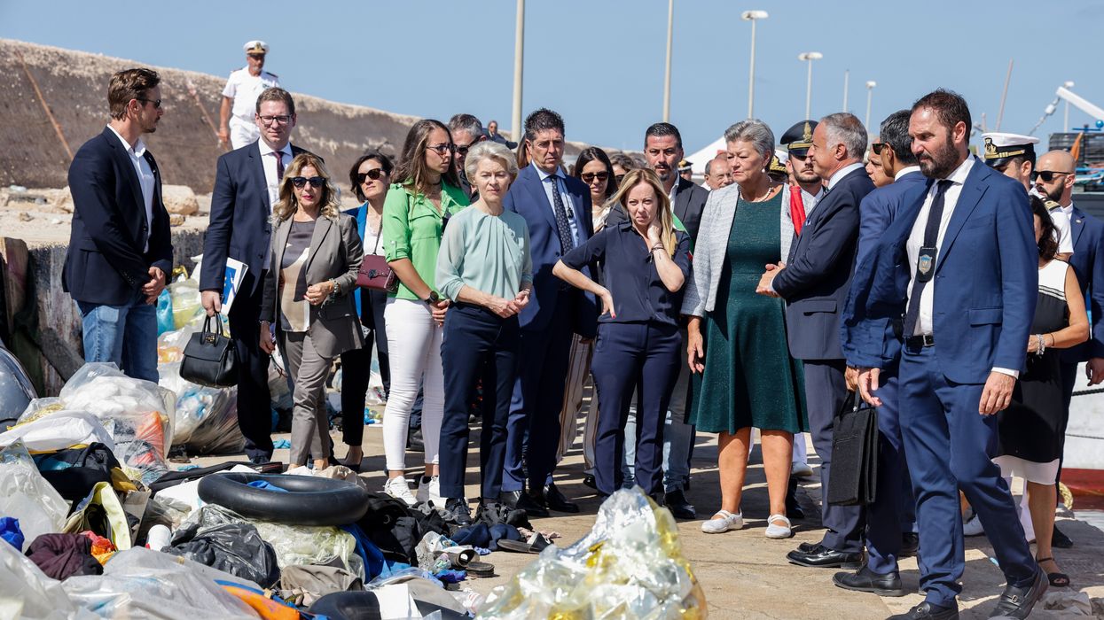 Ursula von der Leyen, President of the European Commission, Ylva Johansson, European Commissioner in charge of Home Affairs, accompanied by Giorgia Meloni, Italian Prime Minister, visited the Lampedusa migrant hotspot to discuss the ongoing migration crisis.