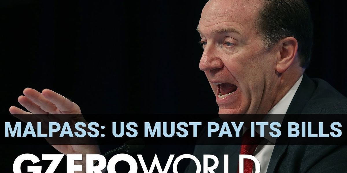US debt default would be "destabilizing," says World Bank's David Malpass