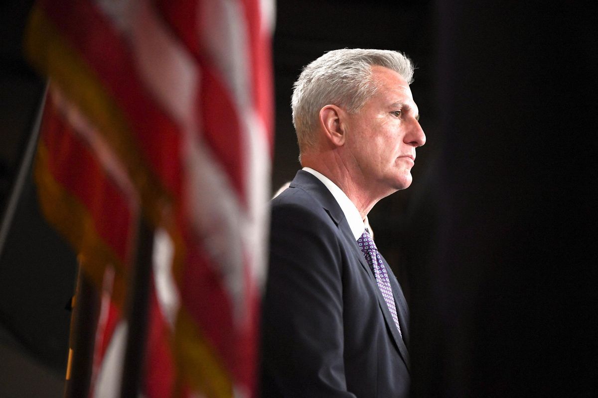 US House Minority Leader Rep. Kevin McCarthy (R-CA) attends a press conference in Washington, DC.