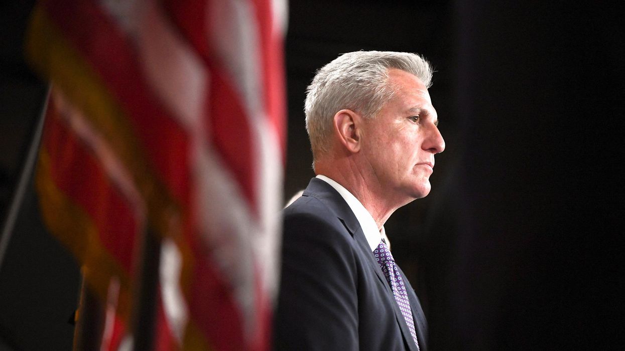 US House Minority Leader Rep. Kevin McCarthy (R-CA) attends a press conference in Washington, DC.