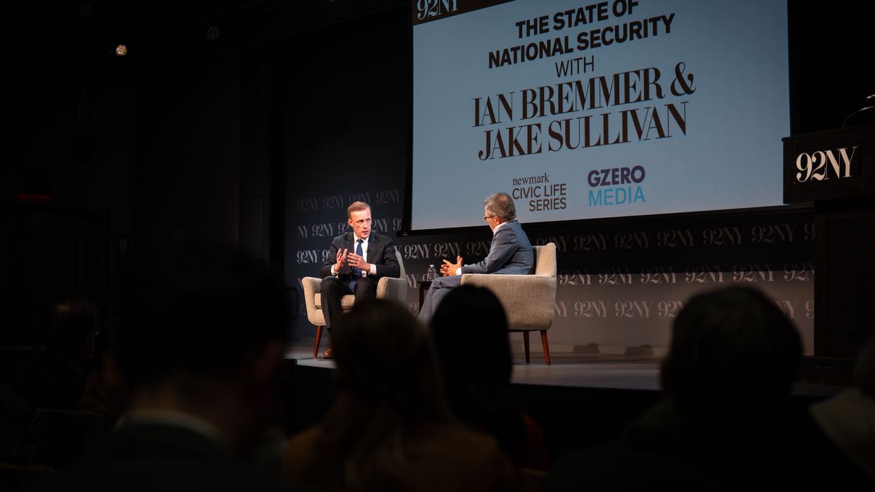 US National Security adviser Jake Sullivan speaks with GZERO founder and president Ian Bremmer at 92Y in New York City, on December 17, 2024.
