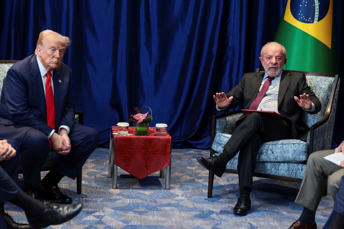 ​US President Donald Trump and Brazilian President Luiz Inacio Lula da Silva meet on the sidelines of the 47th Association of Southeast Asian Nations (ASEAN) summit in Kuala Lumpur, Malaysia, October 26, 2025. 