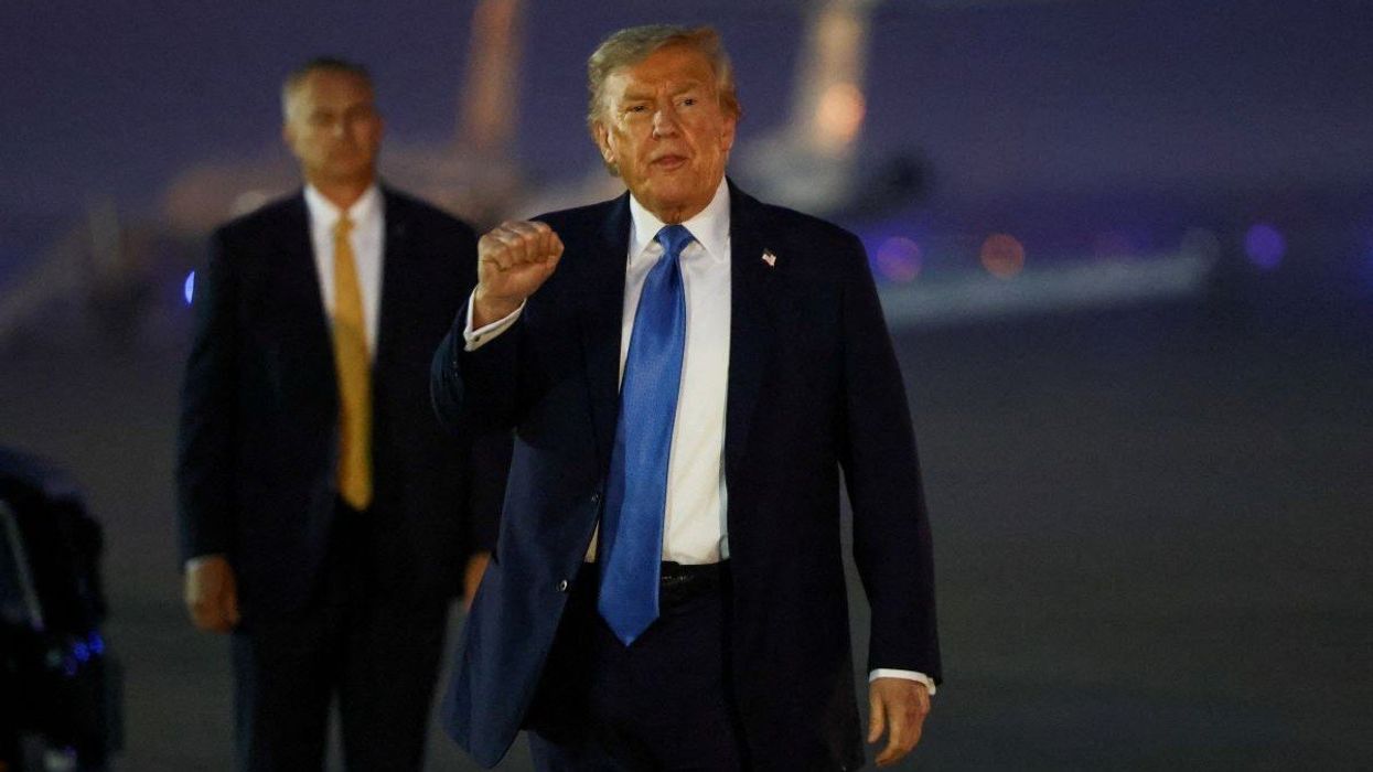 US President Donald Trump at Joint Base Andrews, Maryland, USA, on June 17, 2025.