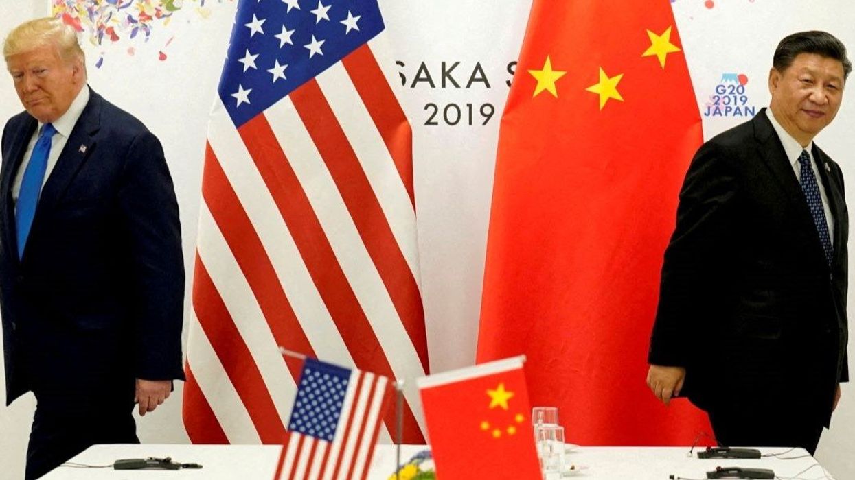 US President Donald Trump attends a bilateral meeting with China's President Xi Jinping during the G20 leaders summit in Osaka, Japan, June 29, 2019.