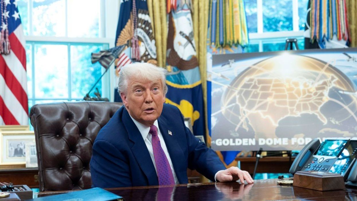 US President Donald Trump in the Oval Office of the White House in Washington, D.C., USA, on May 20, 2025.