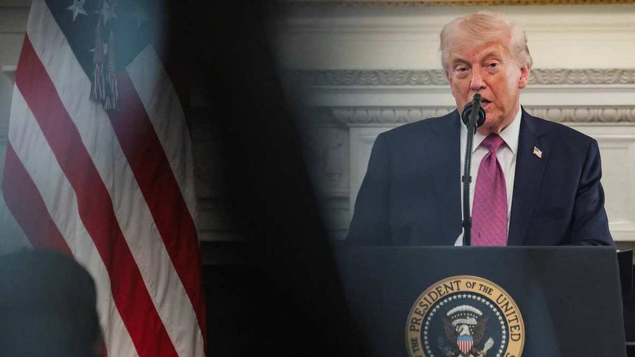US President Donald Trump in the State Dining Room at the White House in Washington, D.C., USA, on April 21, 2026.