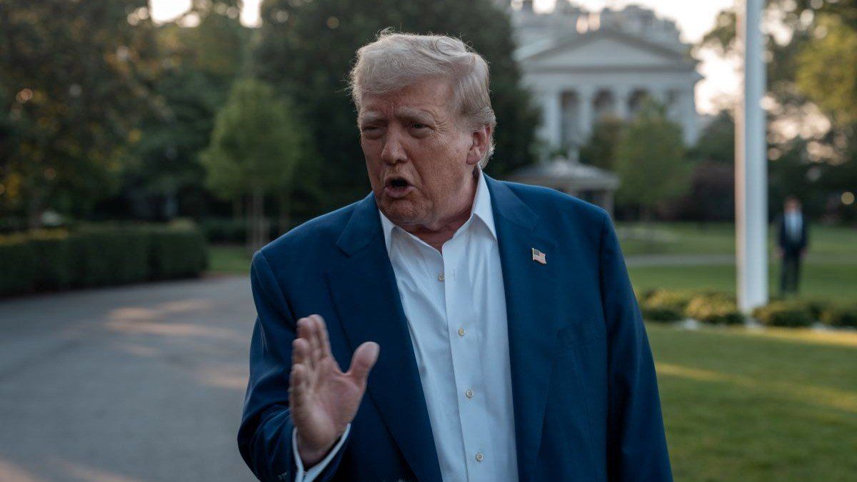 US ​President Donald Trump outside the White House in Washington, D.C., USA, on June 24, 2025.