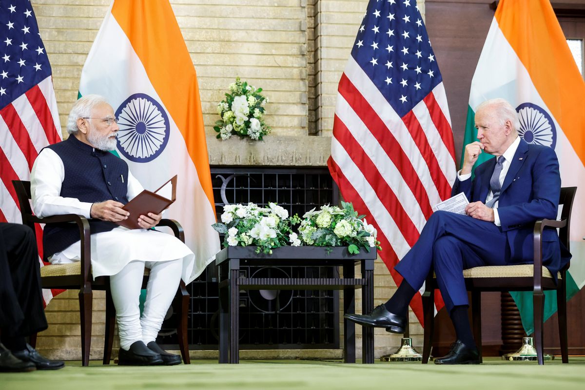 US President Joe Biden and India's Prime Minister Narendra Modi hold a bilateral meeting alongside the Quad summit in Tokyo, Japan.