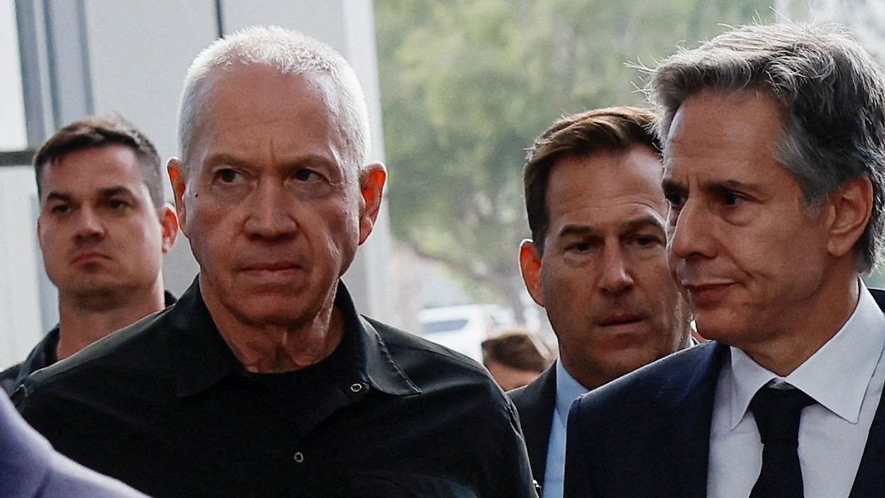 US Secretary of State Antony Blinken and Israeli Defense Minister Yoav Gallant in Tel Aviv, Israel, January 9, 2024.