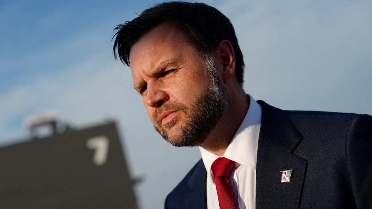 US Vice President JD Vance at Emmen Military Air Base, Emmen, Switzerland, on June 22, 2026.