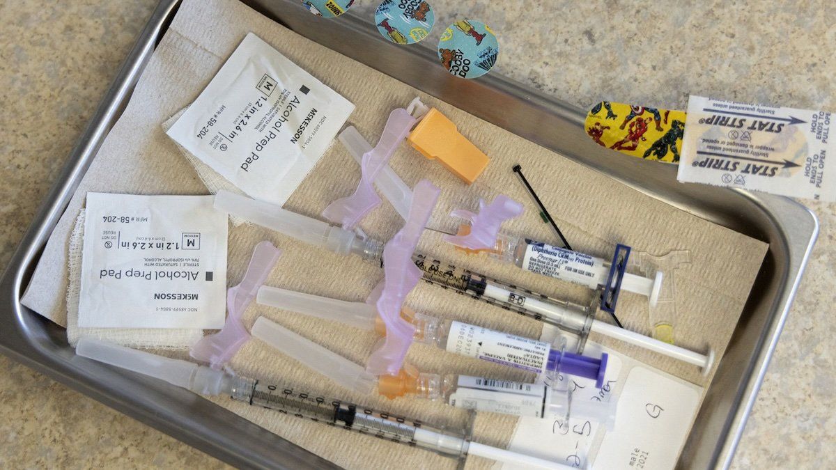 Vaccines including varicella, hepatitus A, prevnar and measles, mumps and rubella at Lurie Children's Primary Care — Town & Country Pediatrics on Oct. 18, 2022, in Chicago. 