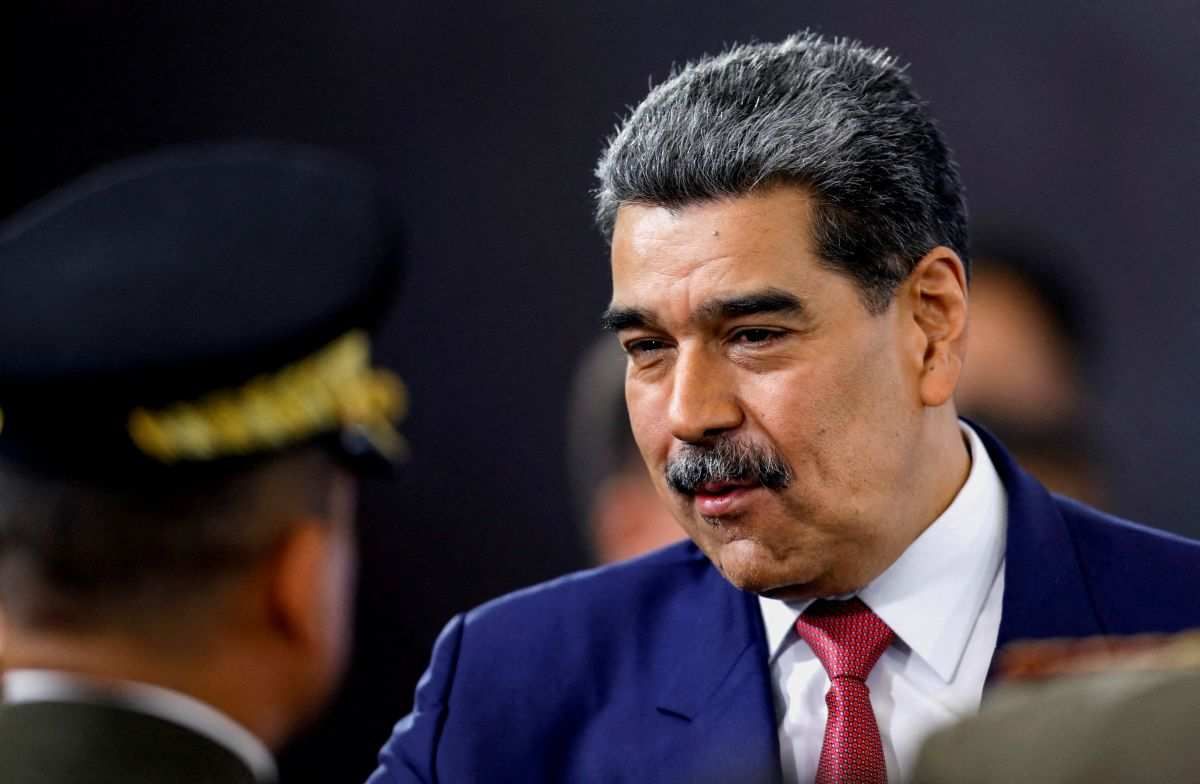 ​Venezuela's President Nicolas Maduro prepares to leave at the end of a press conference, days after he said Venezuela would deploy military, police and civilian defenses at 284 "battlefront" locations across the country, amid heightened tensions with the U.S., in Caracas, Venezuela, September 15, 2025. 