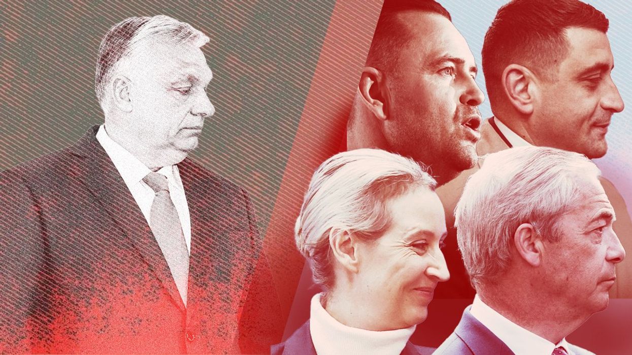 Viktor Orbán watching his party leave him behind.