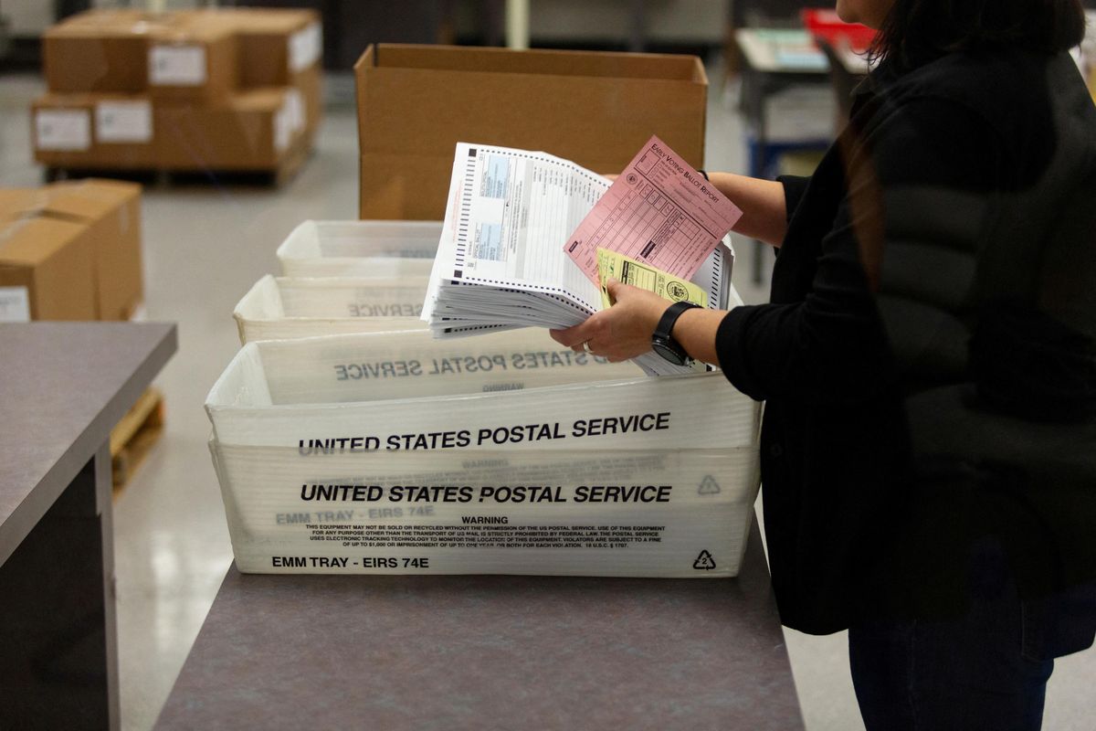 Voters cast their ballots in Arizona. 