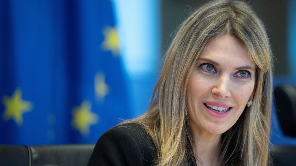 VP Eva Kaili from Greece at the European Parliament in Brussels.