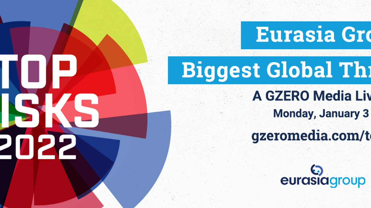 Watch live on Jan 3: Top Risks for 2022