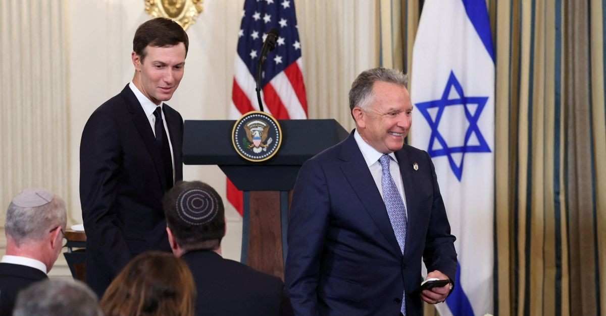 ​White House Special Envoy Steve Witkoff and Jared Kushner arrive before a joint press conference of U.S. President Donald Trump and Israeli Prime Minister Benjamin Netanyahu in the State Dining Room at the White House, in Washington, D.C., U.S., September 29, 2025. 