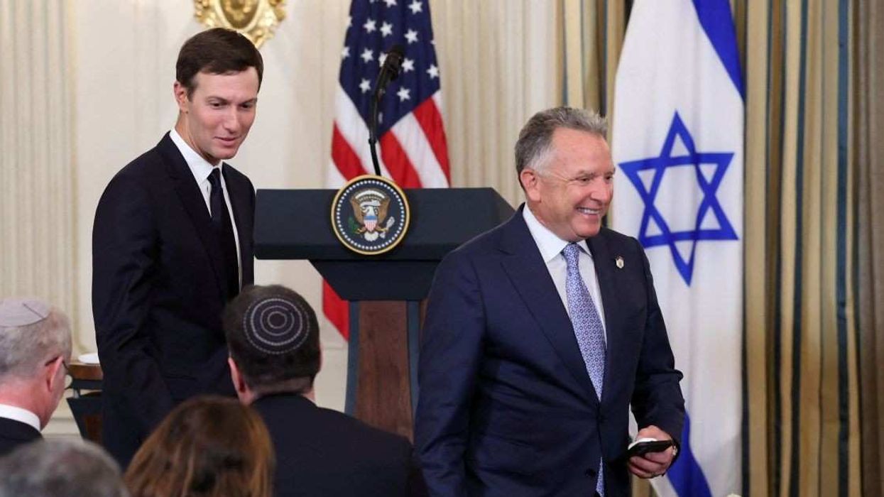 White House Special Envoy Steve Witkoff and Jared Kushner arrive before a joint press conference of U.S. President Donald Trump and Israeli Prime Minister Benjamin Netanyahu in the State Dining Room at the White House, in Washington, D.C., U.S., September 29, 2025.