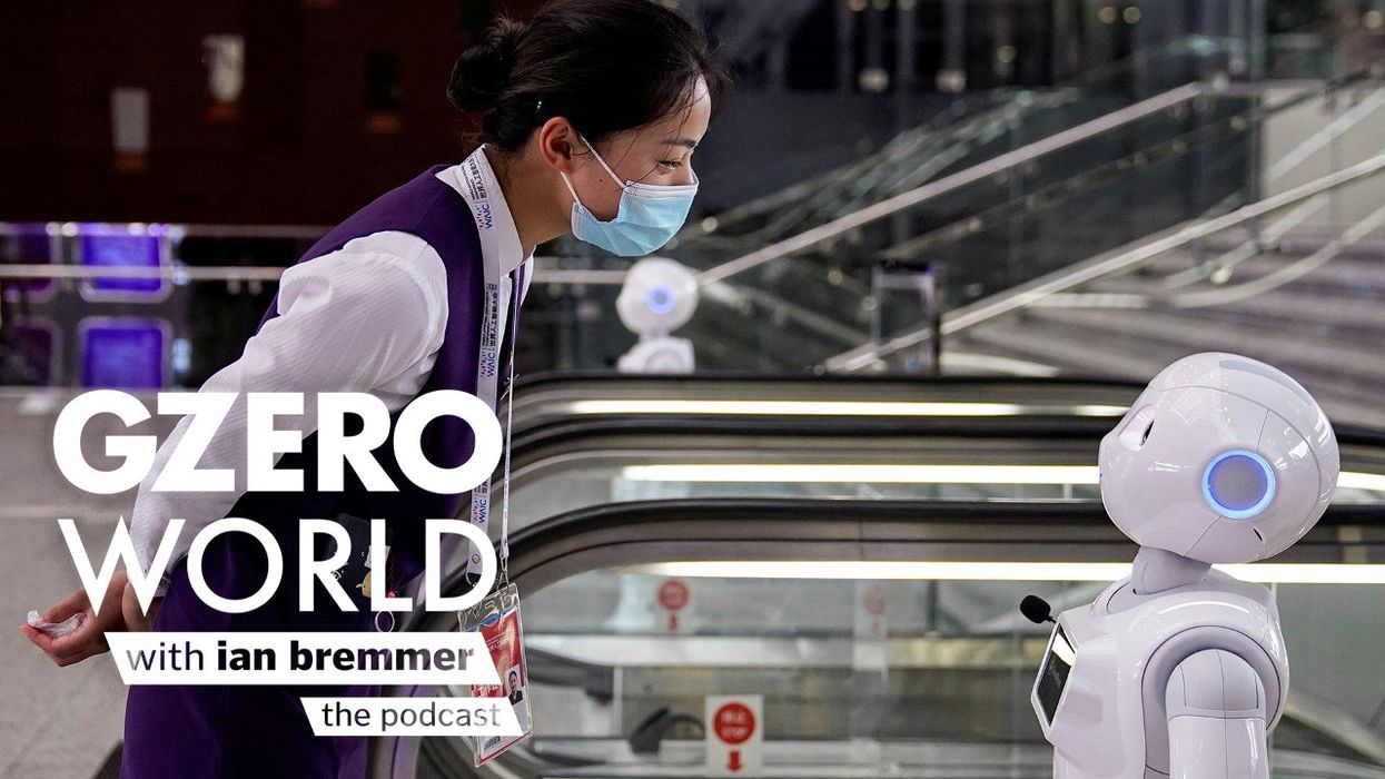 Woman and and a robot | GZERO World with Ian Bremmer - the podcast