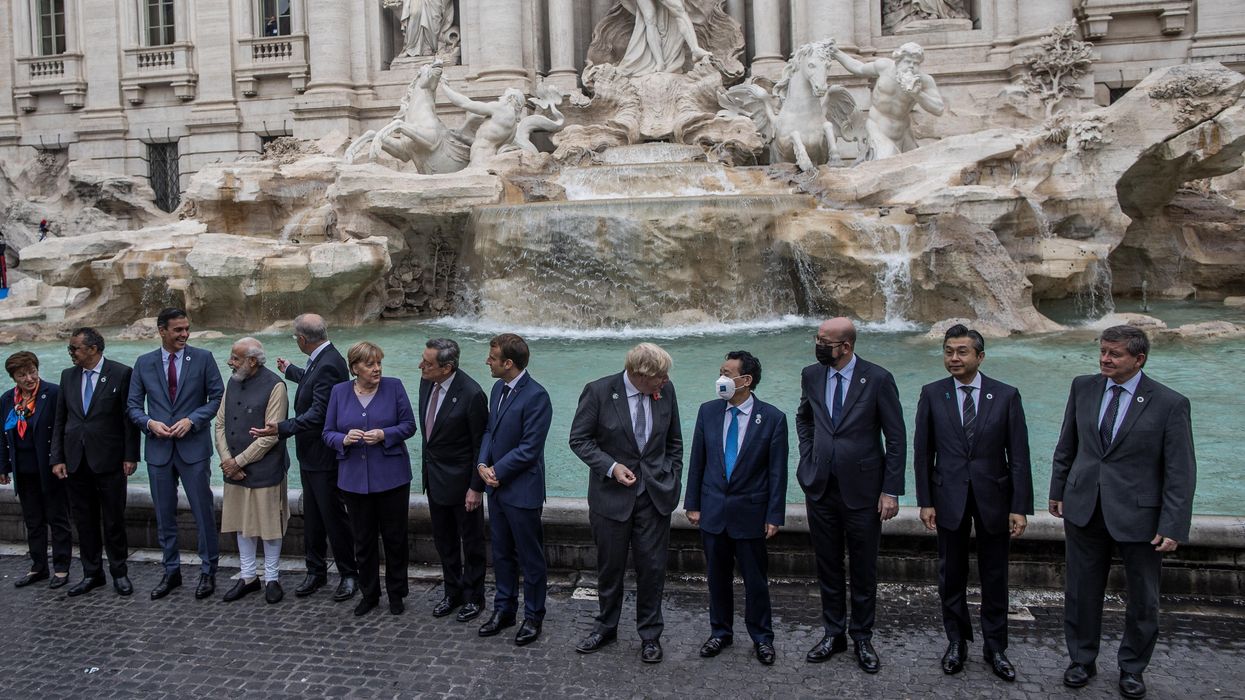 World leaders at the G20 Summit in Rome, October 2021